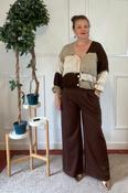 Zabaione Brown Deliaa Wide Trousers - McMullans