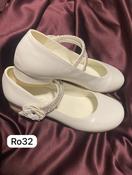 RO32 Leatherette Shoe with Velcro Fastening by Rochelle - McMullans