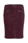 Fransa Plum Tean Cord Skirt 20611191 - McMullans