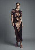 Bronze Full Length Sequins Dress 812909 - McMullans