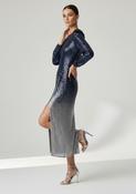 Blue &amp; Silver Sequins Dress 51339 - McMullans