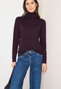 Cecil Plum Roll Neck Light Knit 303629 - McMullans