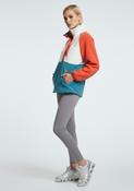 Block coral/teal Fleece Half Zip - McMullans