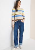Cecil Multi Stripe Boatneck Top 324541 - McMullans
