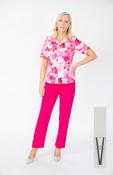 Via Veneto Pink Print Sandy Top V410 - McMullans