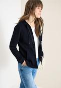 Cecil Navy Zip Through Hooded Top 324827 - McMullans