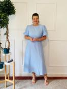 Baby Blue Textured Iris Dress - McMullans