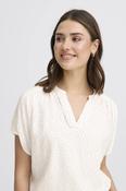 Fransa White &amp; Red Dot Tee Shirt 20617499 - McMullans image