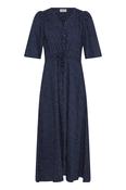 Fransa Navy &amp; White Dot Laya Dress 20617671 - McMullans image
