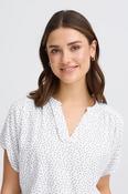 Fransa White &amp; Navy Dot Tee Shirt 20617499 (Copy) - McMullans image