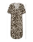 Freequent Brown Print Floi Dress 207677 - McMullans image