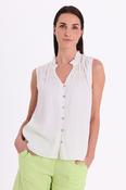 Freequent Ally White Blouse 204376 - McMullans image