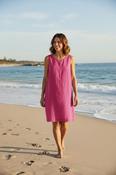 Freequent Pink Linen Lava Dress 125209 - McMullans image