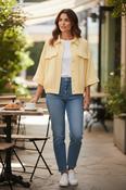 Freequent Yellow Larin Linen Jacket 208134 - McMullans image