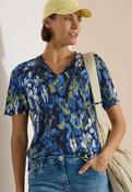 Cecil Navy Print AOS Tunic Top 325595 - McMullans image