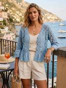 Luna Blue Crochet Cardigan O/S - McMullans