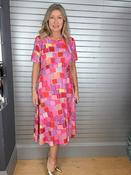 Carla Orange Square Dress - McMullans