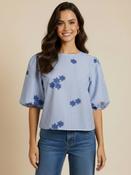 Lil Jen Blue Bow Reece Top - McMullans image