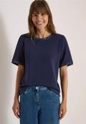 Cecil Navy Soft Modal Top 325683 - McMullans image