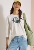 Cecil Vanilla Leo Long Sleeve Tee Shirt 325685 - McMullans image