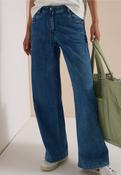 Cecil Mid Blue Washed 30" Neele Flared Jeans 381339 - McMullans image
