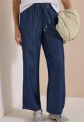 Cecil Dark Blue Tencel 28" Neele Trousers 381346 - McMullans image