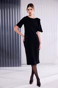 Kate Cooper Black Shawl Neck Dress KCAW26102 - McMullans image