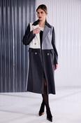 Kate Cooper Block Colour Panel Wool Mix Coat KC26117 - McMullans image