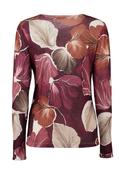 Zabaione Wine Print Liaa Light Knit Top 148350 - McMullans