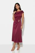 Wine Faye Dress - McMullans