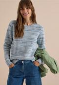 Cecil Blue Space Dye Mouline Top 303978 - McMullans