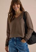 Cecil Brown 2 Tone v Neck Jumper 303979 - McMullans