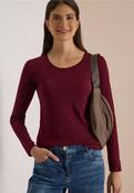 Cecil Wine Pia Long Sleeved Top 319928 - McMullans