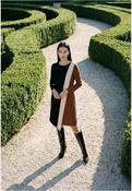 Arggido Black &amp; Cream Stripe Dress 21069 - McMullans