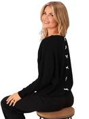 Kate &amp; Pippa Black Venice Bow Knit Jumper O/S - McMullans image
