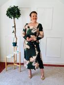 Carla Ruiz Green Print Dress 53015 - McMullans
