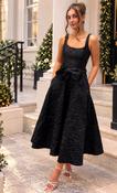 Aria Black Textured Dress - McMullans