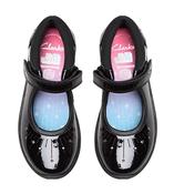 CLARKS RELDA WISH BLACK PATENT F FIT