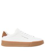 TOMMY HILFIGER COURT LEATHER DETAIL GUMSOLE image