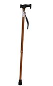 Wood Effect Aluminium Walking Stick image