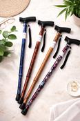 Wood Effect Aluminium Walking Stick image