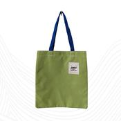 Lime Green and White Floral Tote Bag image