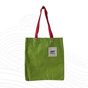 Lime Green and White Floral Tote Bag II image