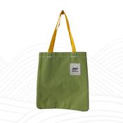 Lime Green and White Floral Tote Bag IV image
