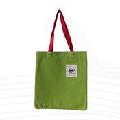 Lime Green Watercolour Floral Tote Bag