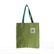 Lime Green and Orange Colourblock Tote Bag image
