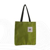 Lime Green, Blue and White Daisy Tote Bag image