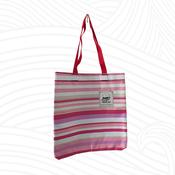 Bright Pink Stripe Theme Tote Bag
