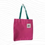 Pink and Purple Colourblock Tote Bag