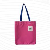 Pink and Sky Blue Colourblock Tote Bag